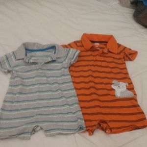 ❤Set of 2 rompers Carter's brand 18 to 24 mon